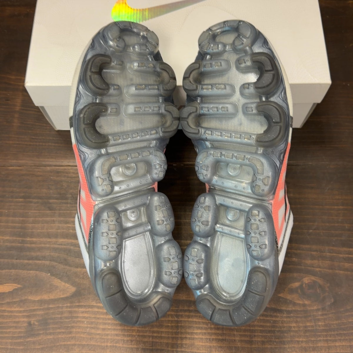 Nike Air VaporMax 2019 Pure Platinum Team Orange Size 12 (Pre-Owned)