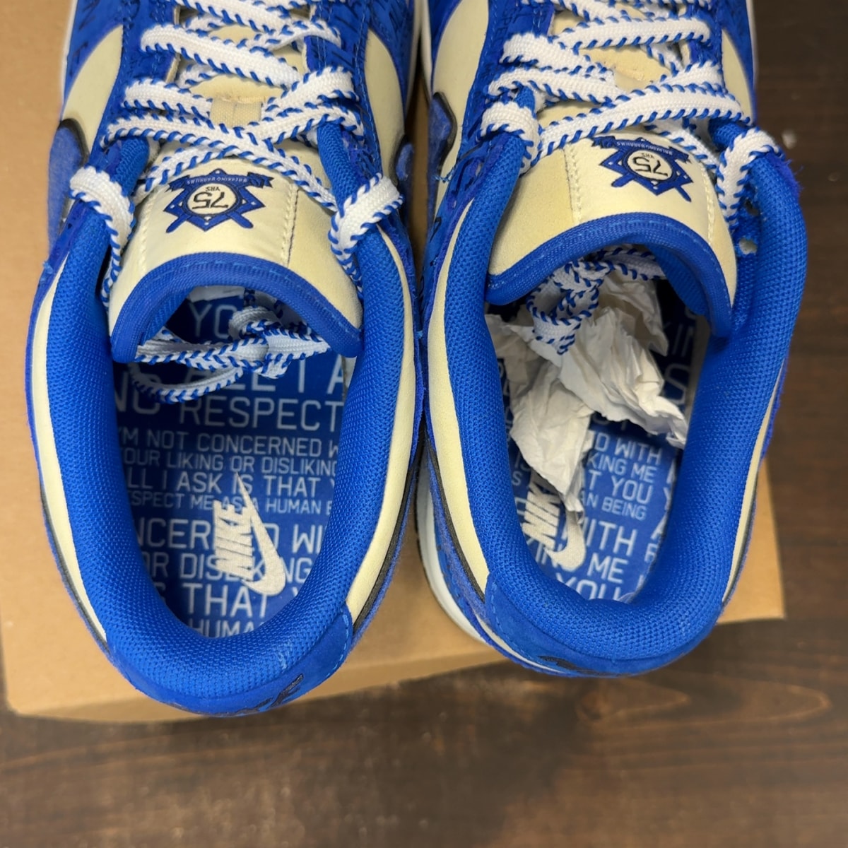 Nike Dunk Low Jackie Robinson (GS) Size 6Y (Pre-Owned) - Image 6