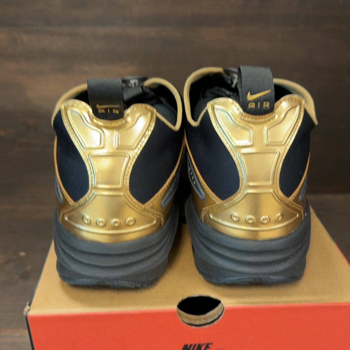 Nike Air Max Sunder Black Dark Smoke Grey Metallic Gold (Women's) - Image 5