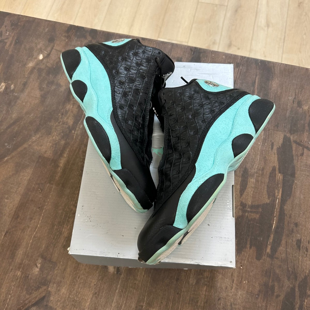 Jordan 13 Retro Black Island Green - Image 1
