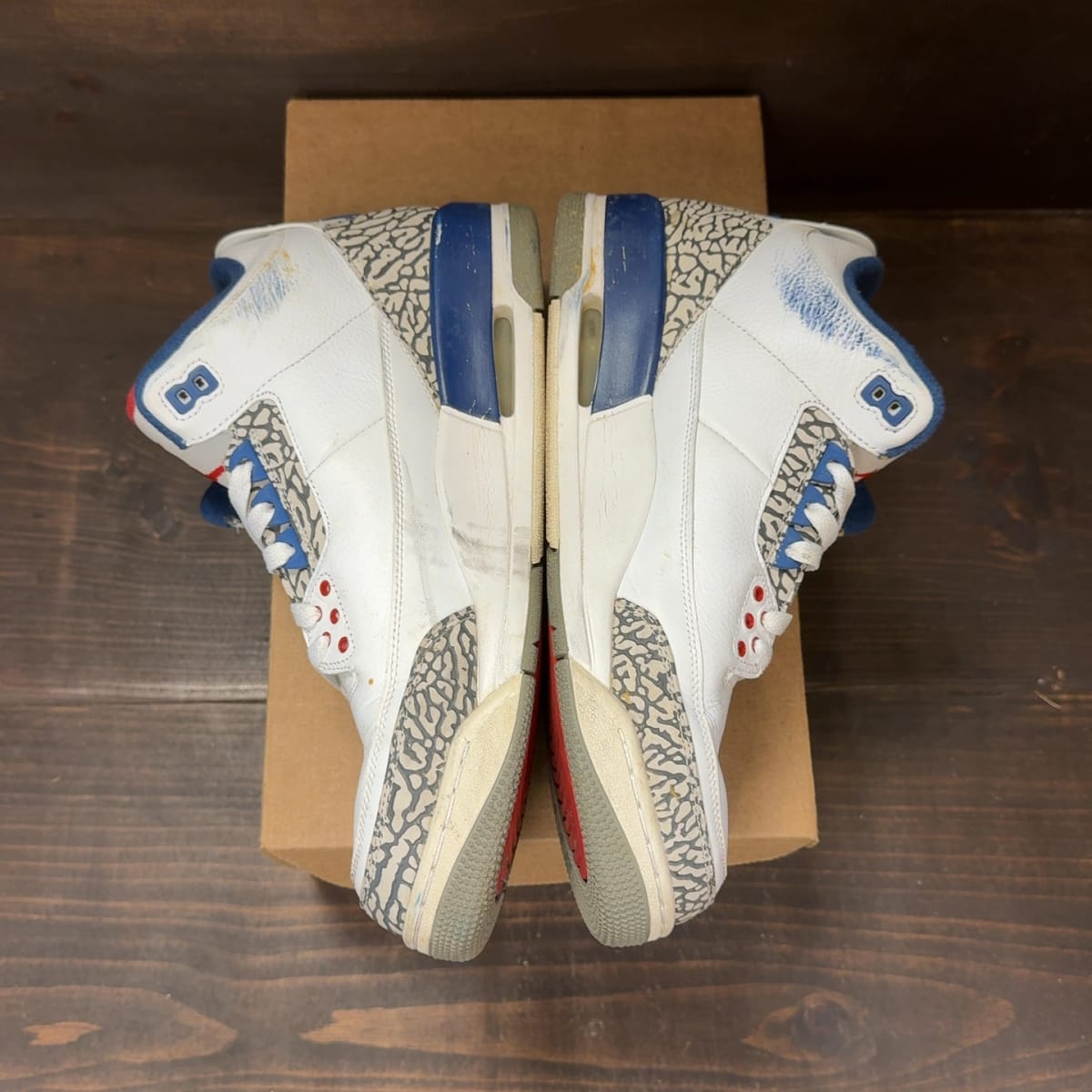 Jordan 3 Retro True Blue (2016) Size 11 (Pre-Owned) - aux