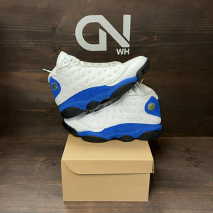 Jordan 13 Retro White Hyper Royal Black Size 9.5 (Pre-Owned) - Image 1