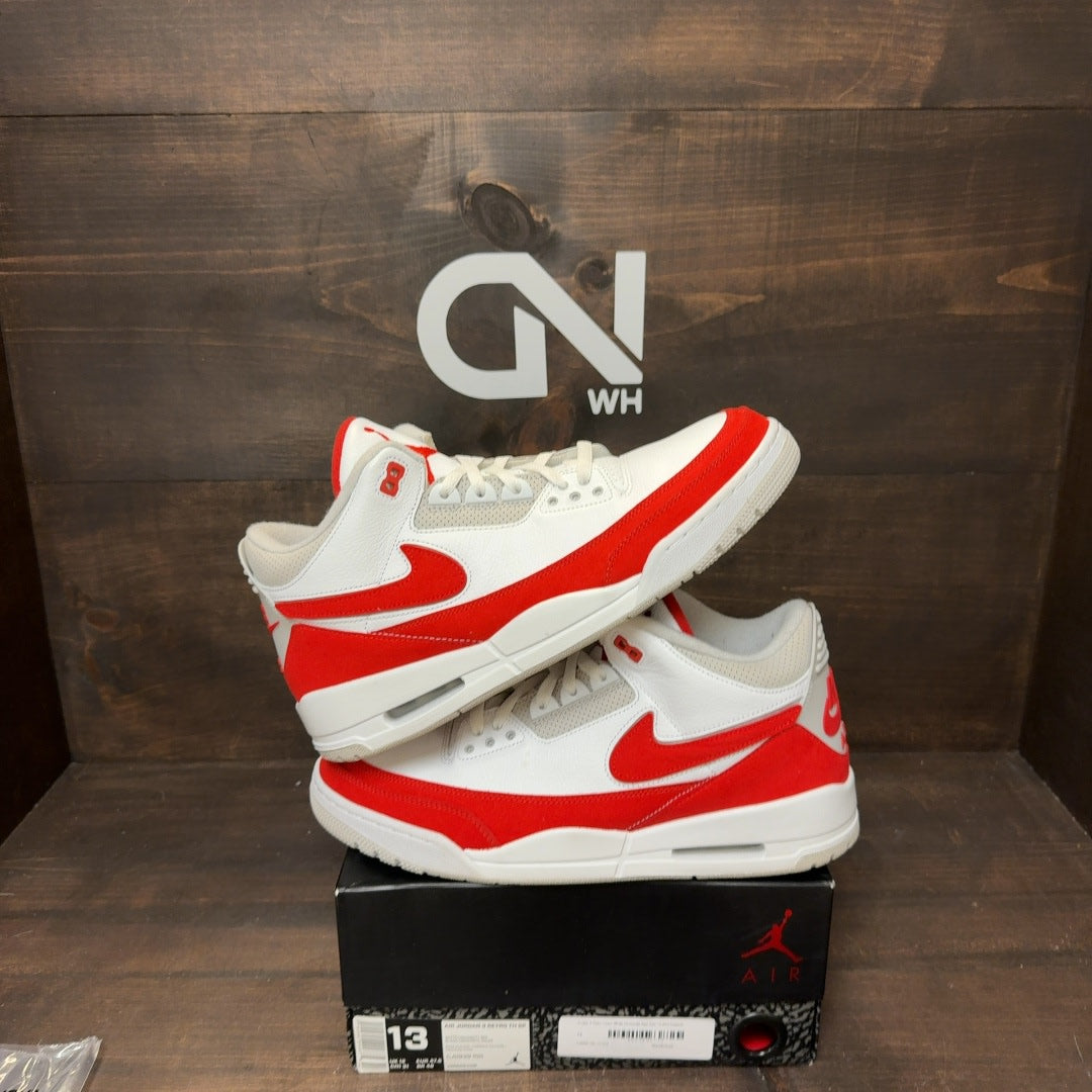 Jordan 3 Retro Tinker White University Red - Image 1