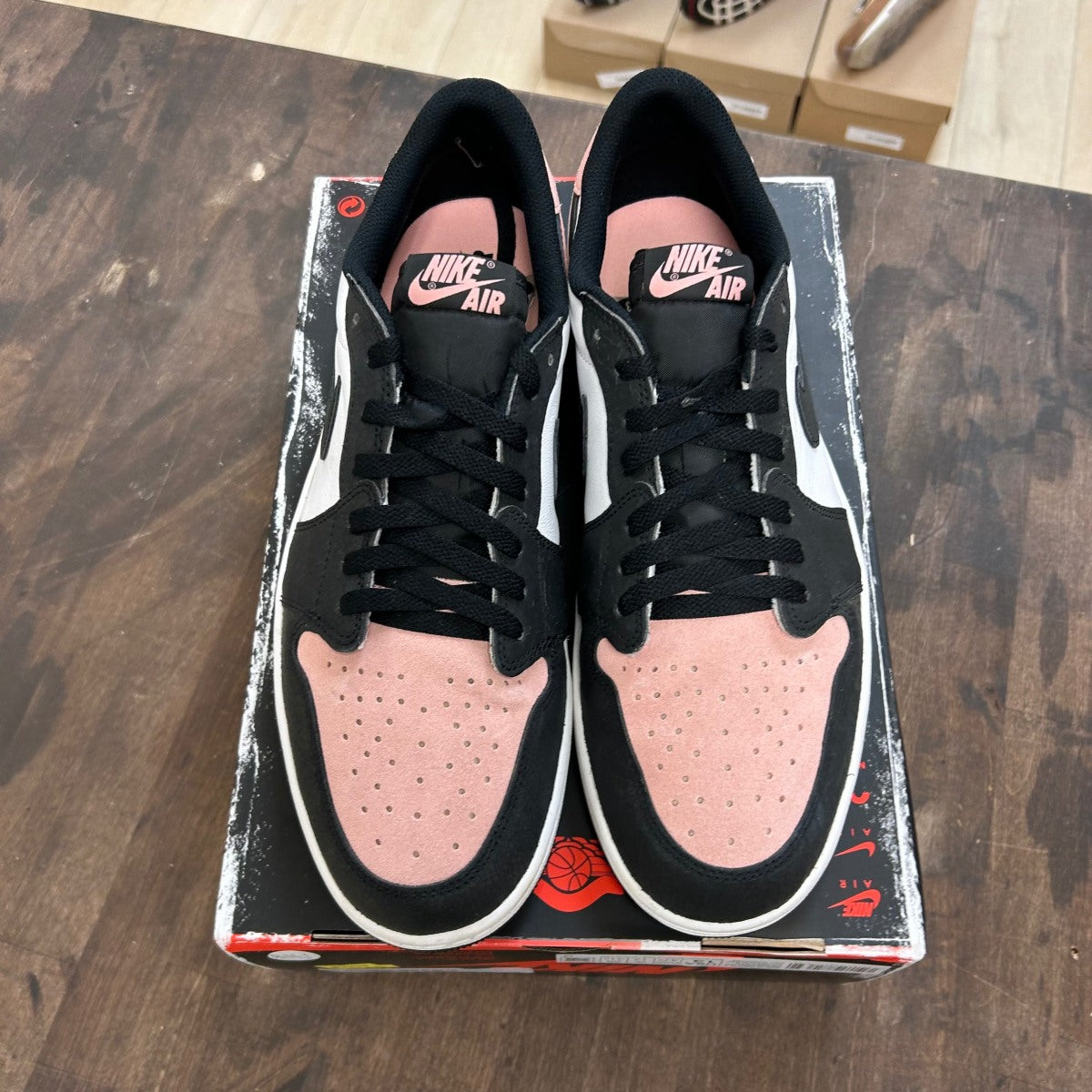 Jordan 1 Low OG Bleached Coral Size 13 (Pre-Owned) - Image 2