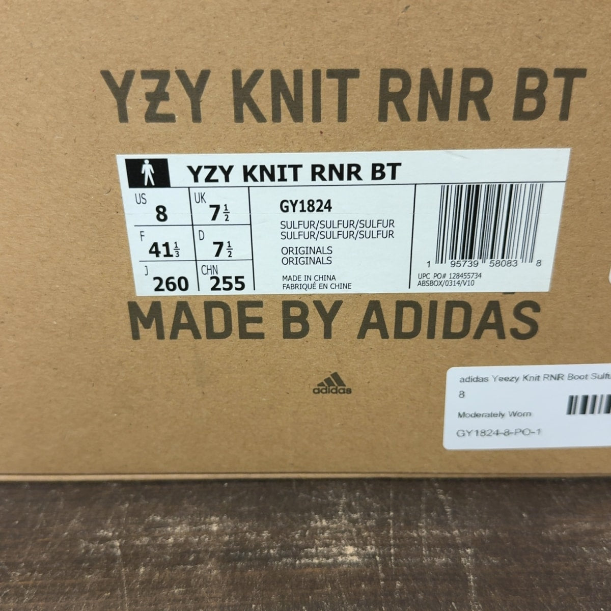 adidas Yeezy Knit RNR Boot Sulfur - Image 7