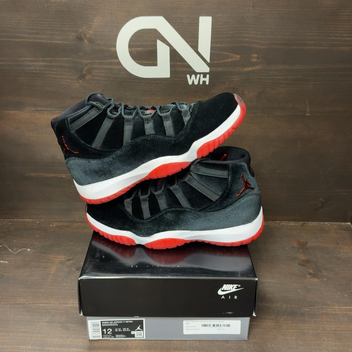 Jordan 11 Retro Bred Velvet (Women's) - Image 1