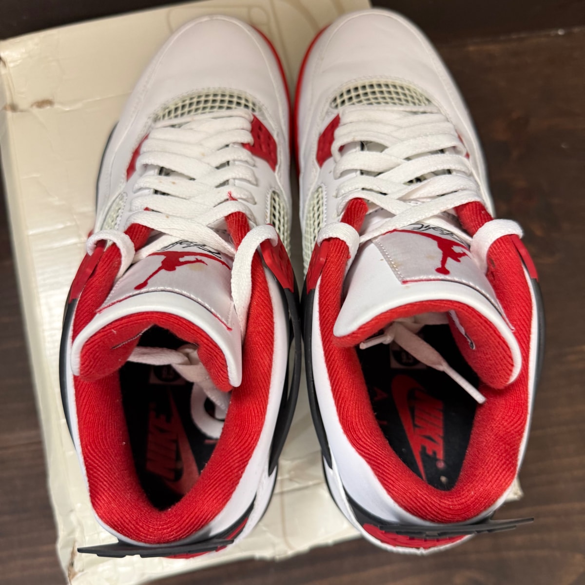 Jordan 4 Retro Fire Red (2020) Size 9.5 (Pre-Owned) - Image 5