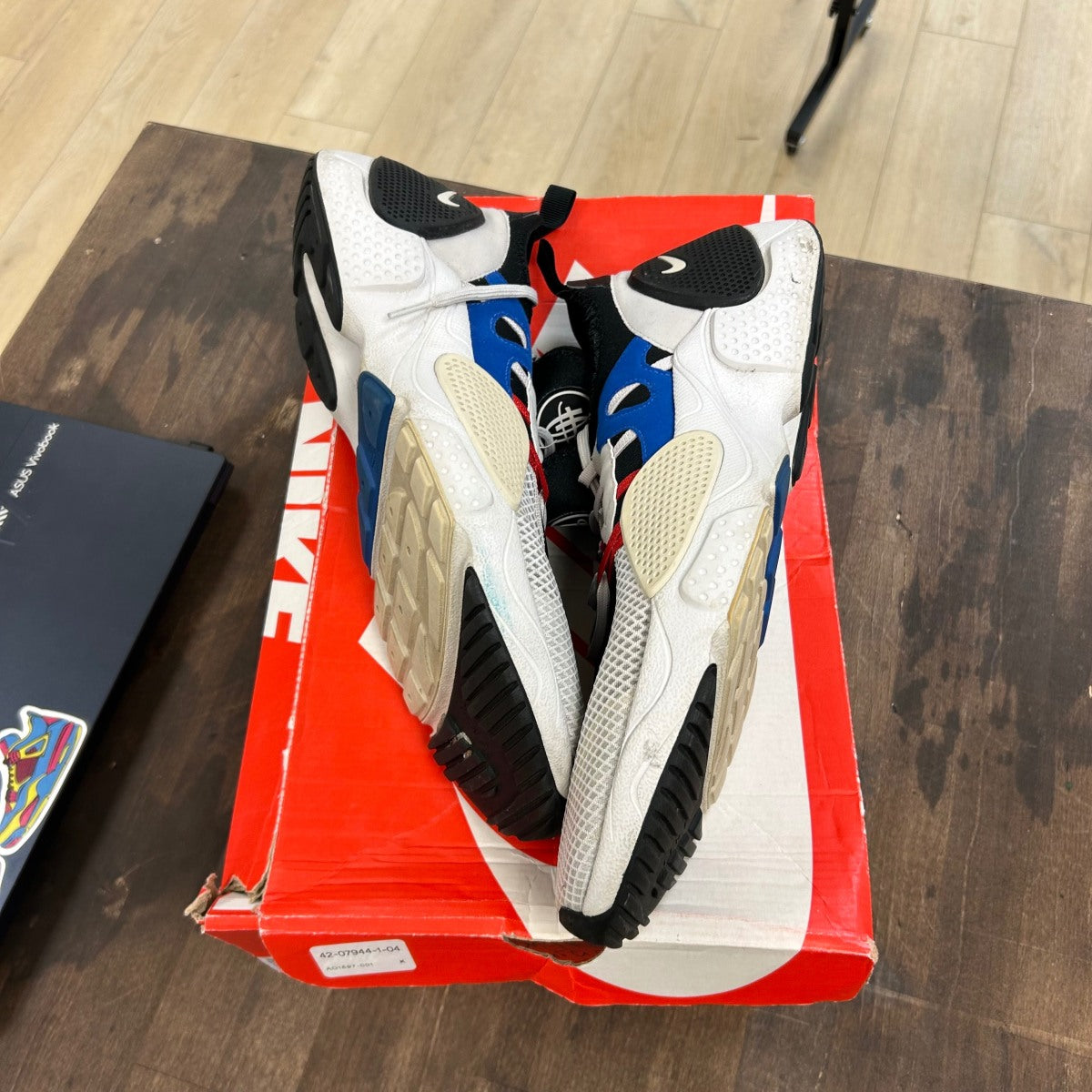 Nike Huarache Edge Txt Black Game Royal University Red Size 14 (Pre-Owned) - Image 1
