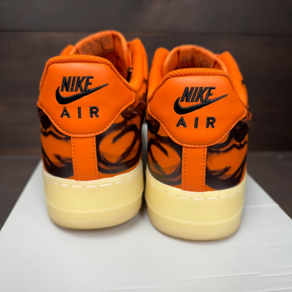 Nike Air Force 1 Low Orange Skeleton Halloween (2020) - Image 5