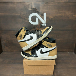 Jordan 1 Retro High NRG Patent Gold Toe Size 8 (Pre-Owned) - Image 1