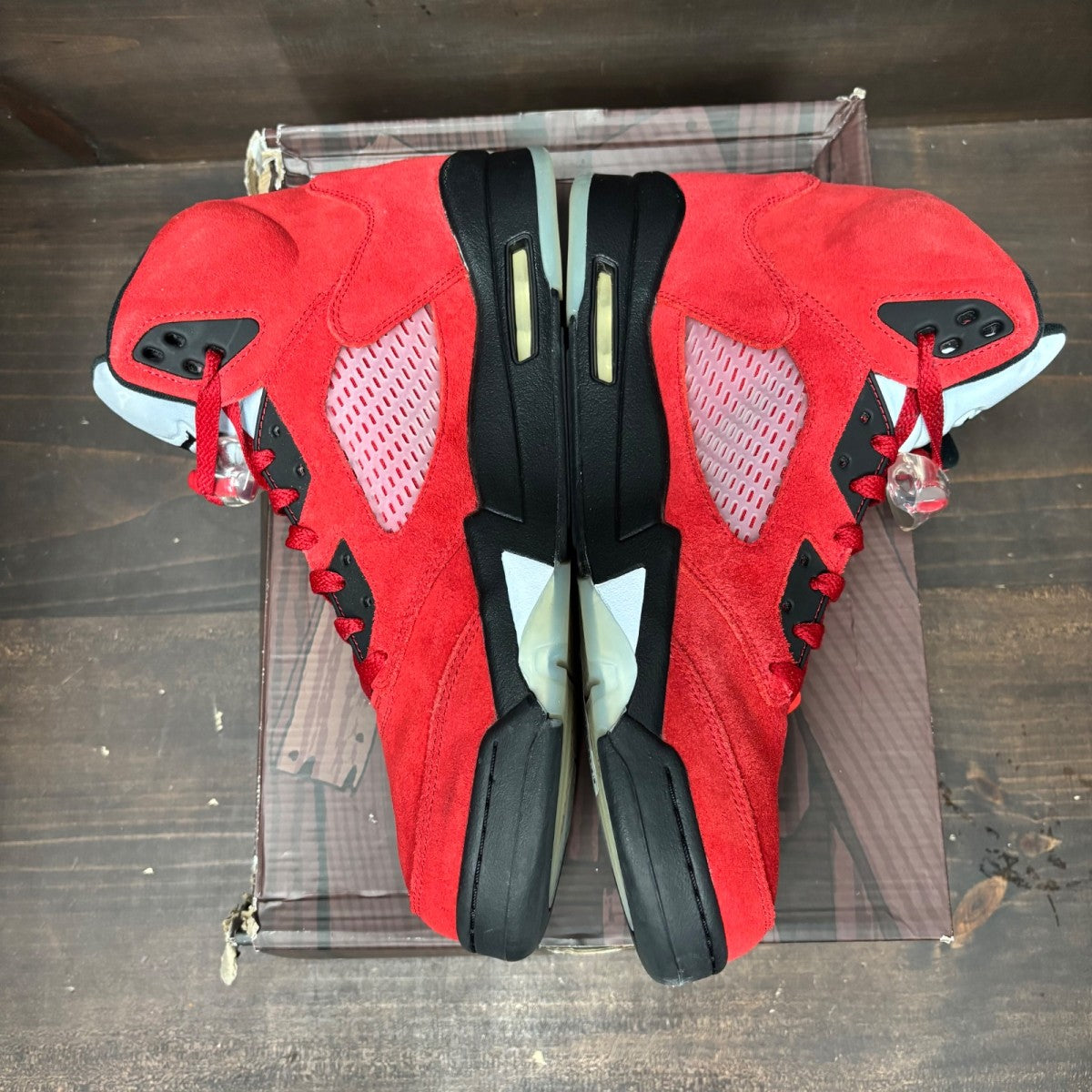 Jordan 5 Retro Raging Bull Red (2021) Size 13 (Pre-Owned) - tag