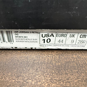 Jordan 5 Retro OG Black Metallic Reimagined - Image 8