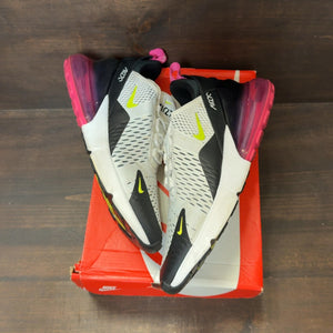 Nike Air Max 270 White Black Laser Fuchsia Volt (GS) - Image 2