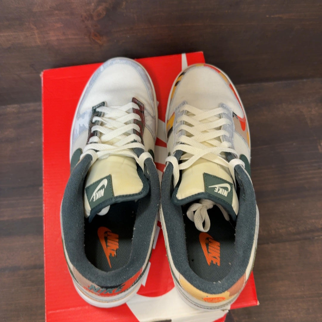 Nike Dunk Low SE Sail Multi-Camo Size 10 (Pre-Owned)