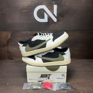 Jordan 1 Retro Low OG SP Travis Scott Olive (Women's) Size 13W (Pre-Owned) - Image 1