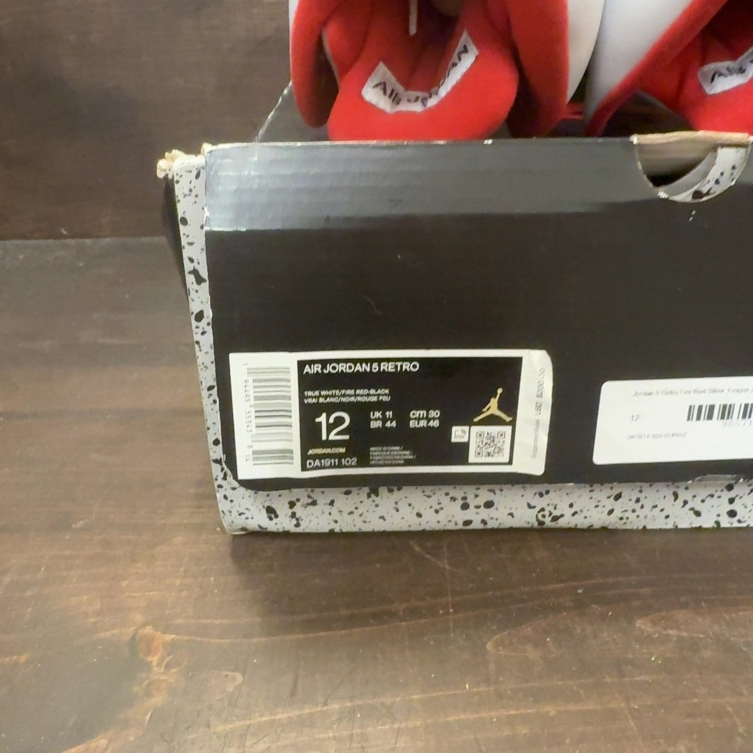 Jordan 5 Retro Fire Red Silver Tongue (2020) - Image 8