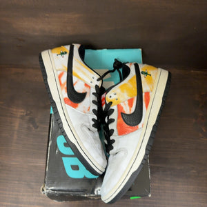 Nike SB Dunk Low Raygun Tie-Dye White Size 8 (Pre-Owned)
