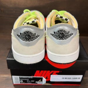 Jordan 1 Retro Low White Ghost Green Black Size 8 (Pre-Owned) - aux