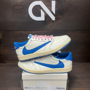 Jordan 1 Retro Low OG SP Fragment x Travis Scott Sail Military Blue - Image 1
