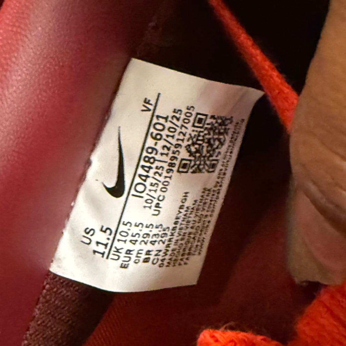 Nike Air Force 1 Low Patent Leather Dark Team Red Safety Orange - Image 8
