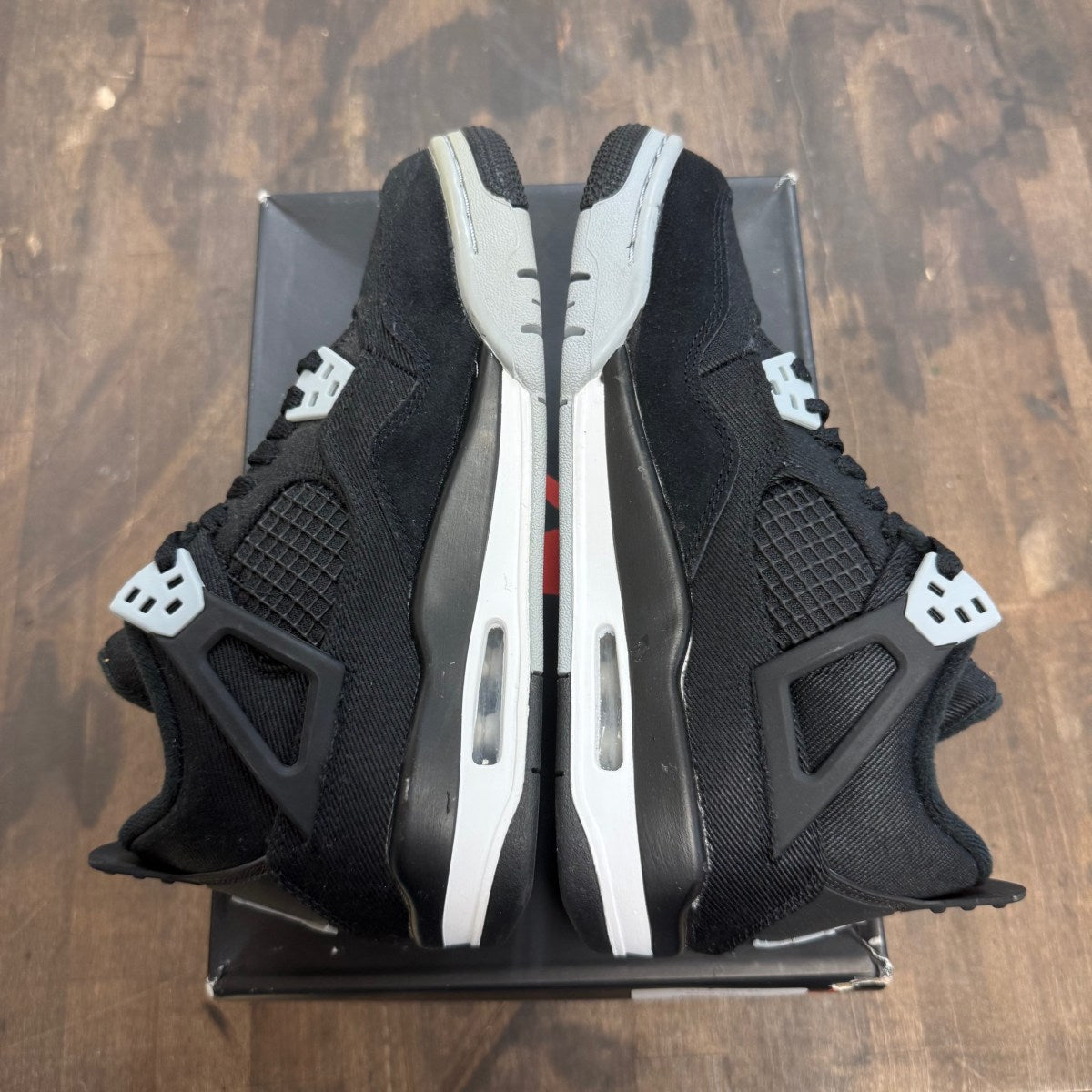Jordan 4 Retro Black Canvas (GS) - Image 5