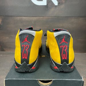 Jordan 14 Retro University Gold (GS) Size 7Y (Pre-Owned) - side