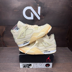 Jordan 4 Retro Off-White Sail (Women's) Size 9.5W (Pre-Owned) - front