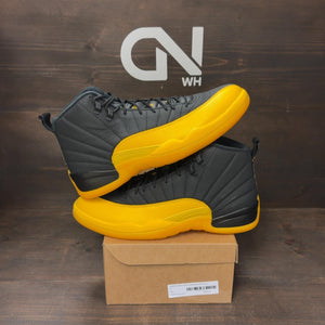 Jordan 12 Retro Black University Gold Size 14 - Image 1