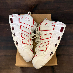 Nike Air More Uptempo White Varsity Red Outline Size 9.5 (Pre-Owned) - Image 2