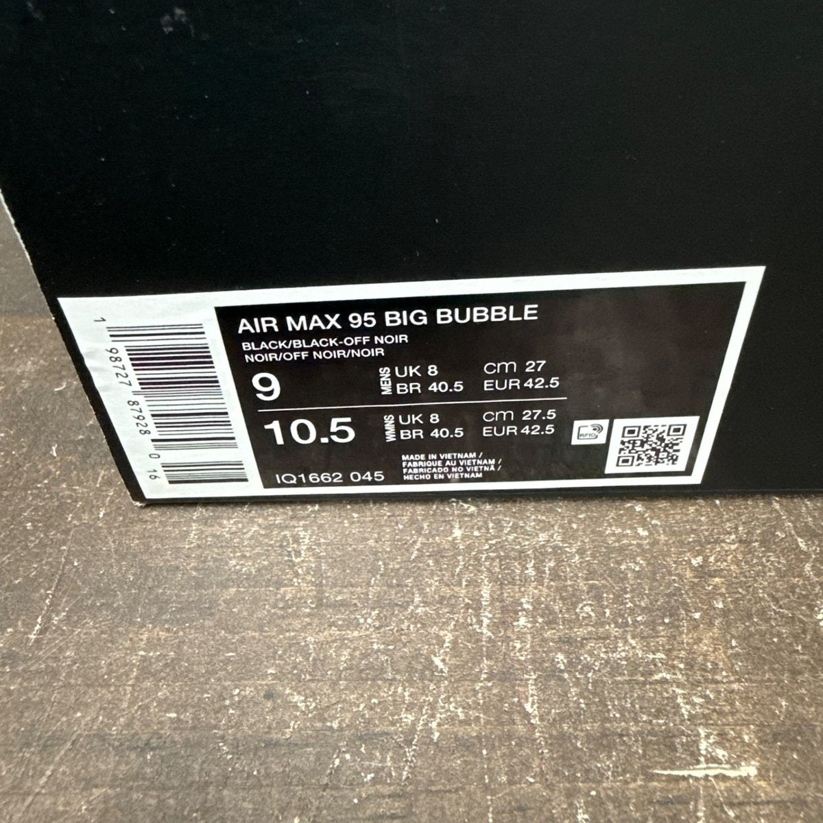 Nike Air Max 95 Big Bubble Family Reunion I-95 Size 9 - aux