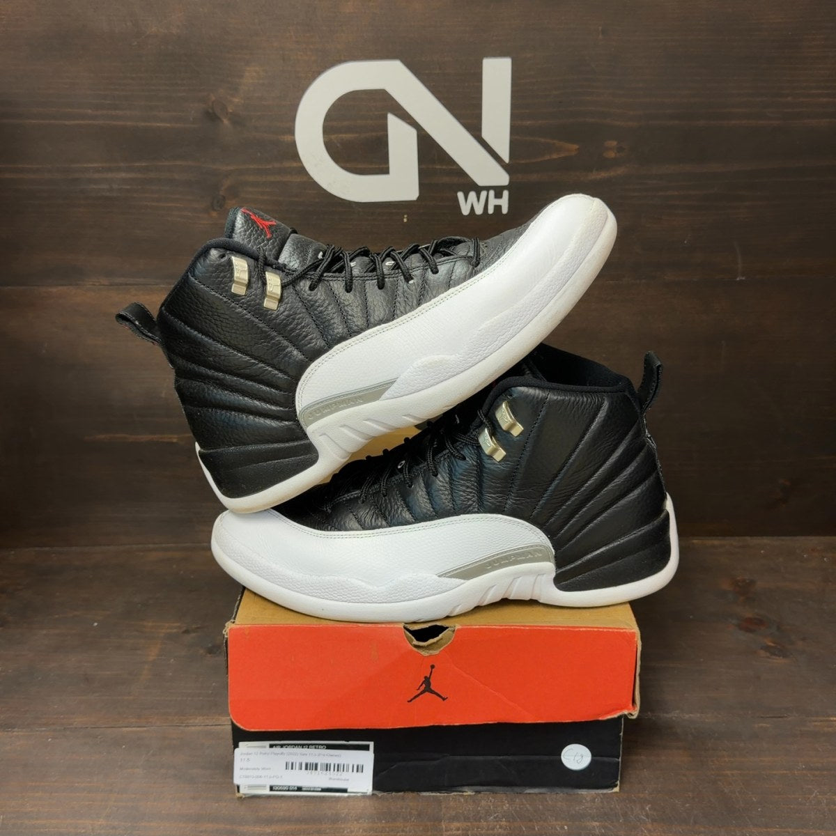 Jordan 12 Retro Playoffs (2022) Size 11.5 (Pre-Owned) - Image 1