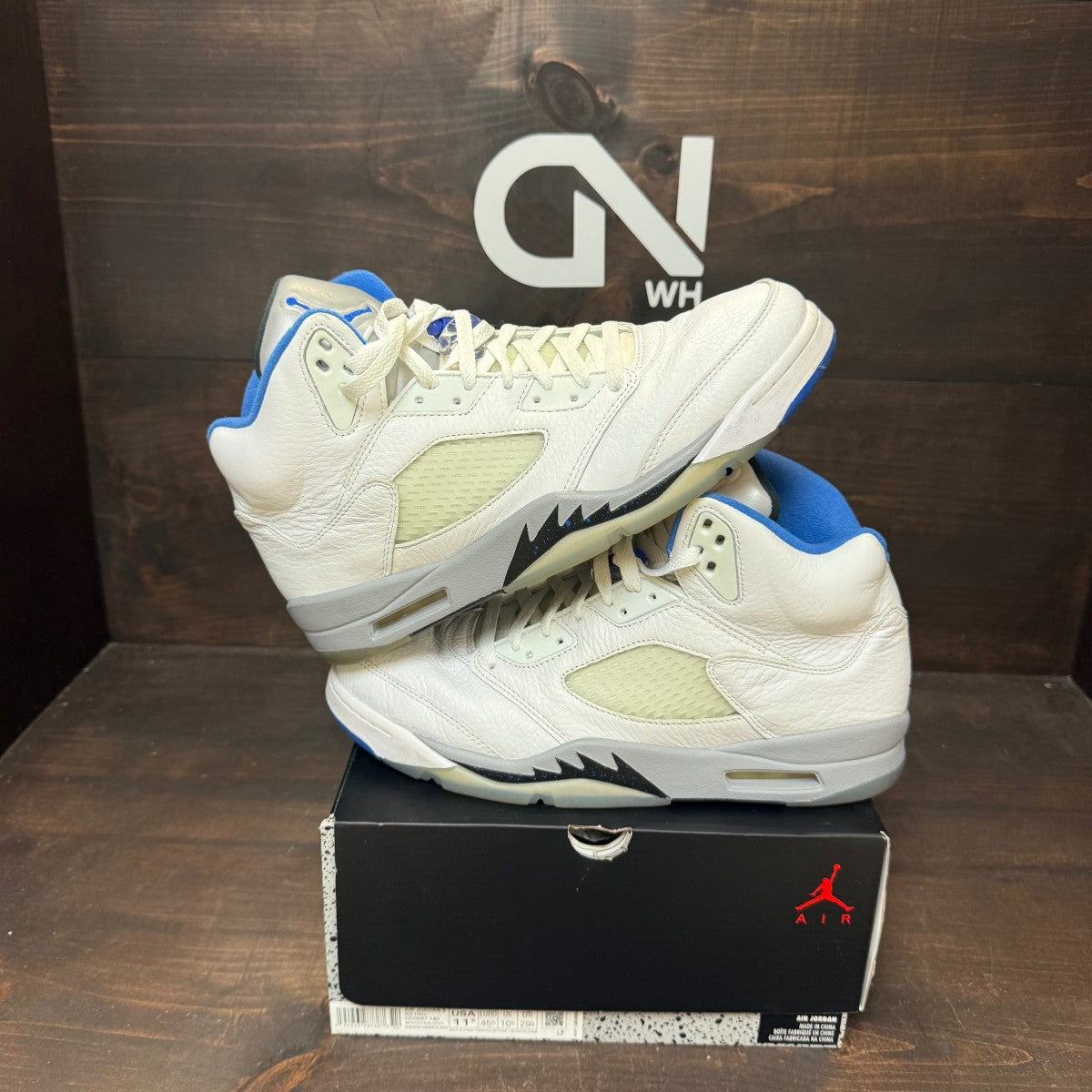 Jordan 5 Retro White Stealth (2021) - Image 1