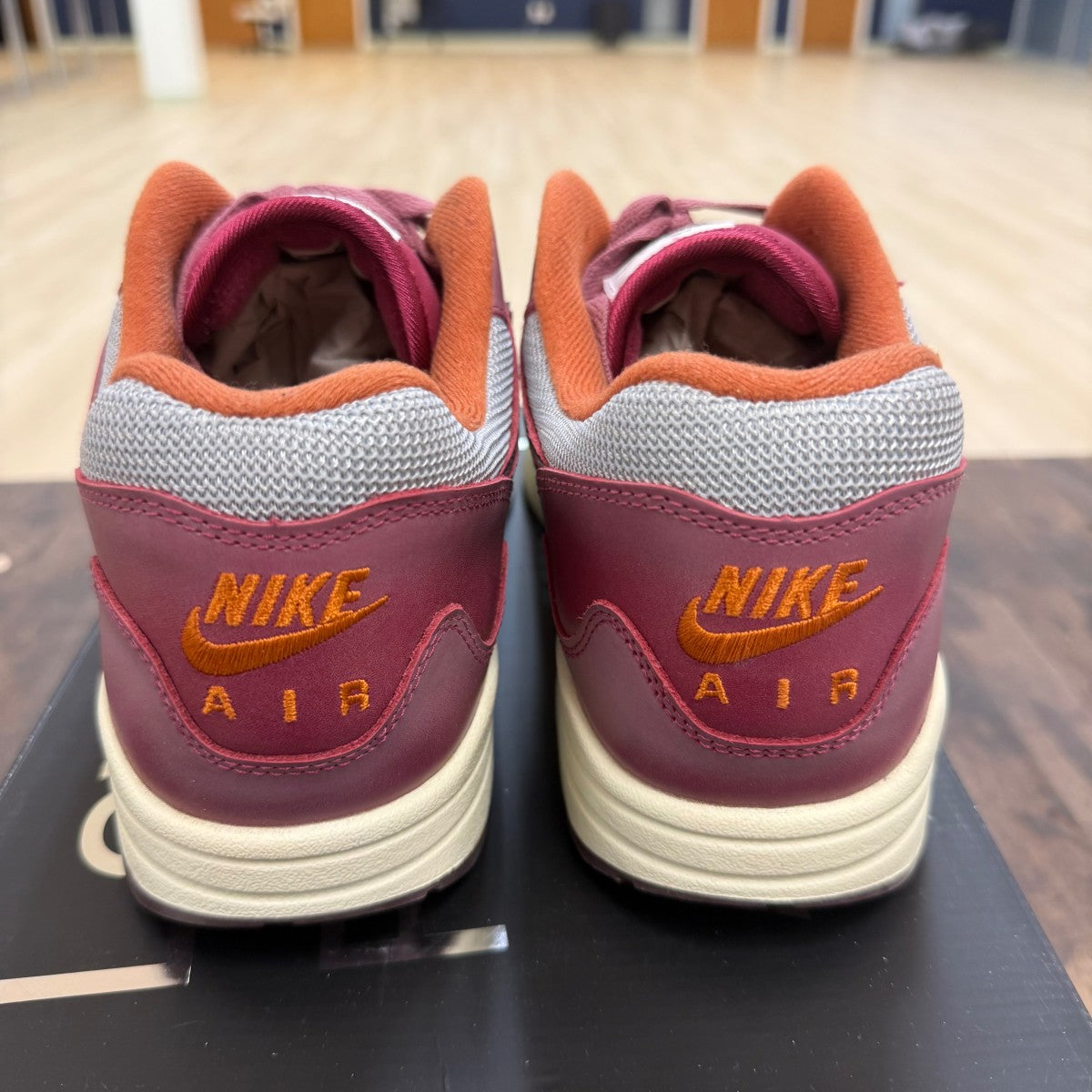 Nike Air Max 1 Patta Waves Rush Maroon (with Bracelet) - Image 5