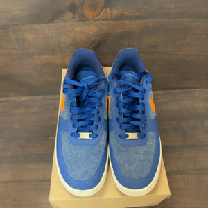 Blue Yellow Swoosh Nike Air Force 1 Low Size 10.5 (Pre-Owned) - Image 3