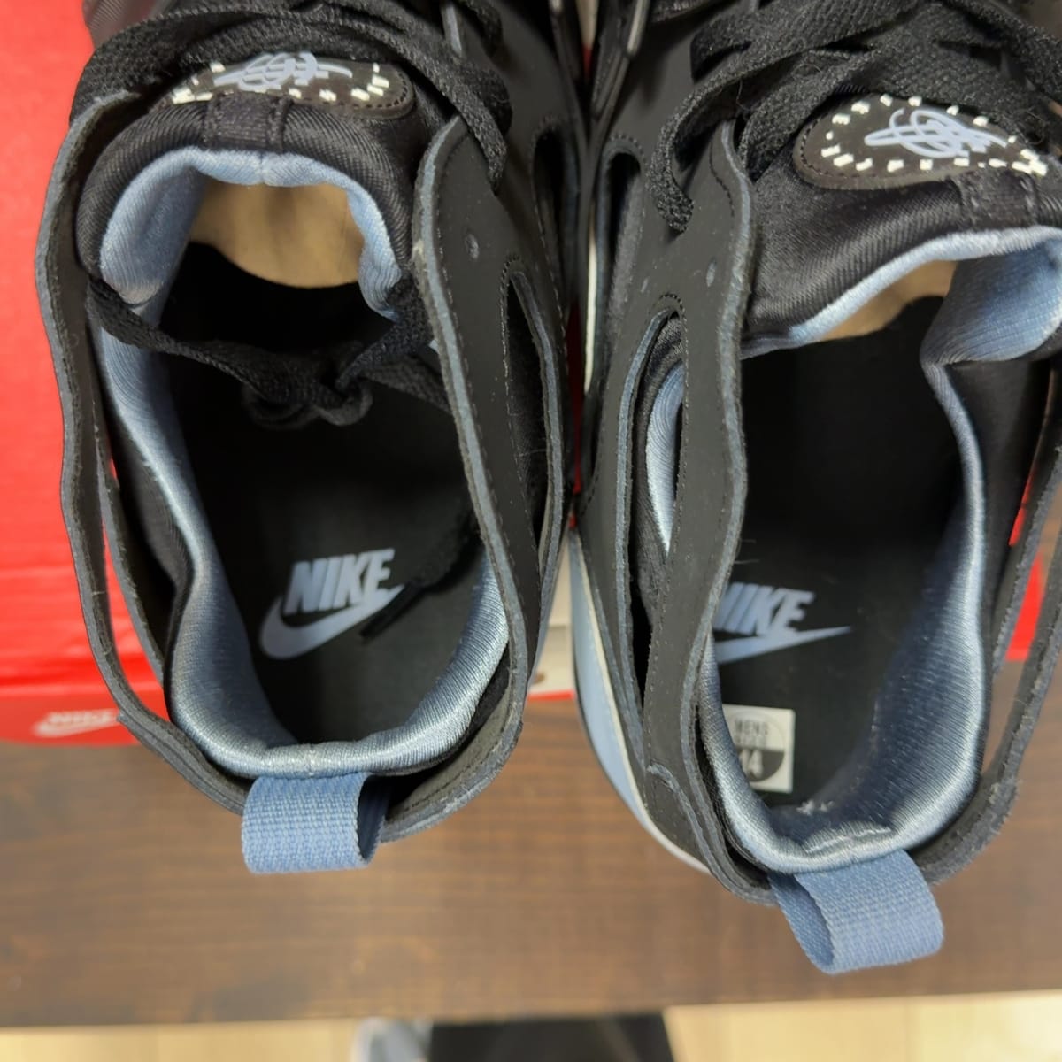 Nike Air Trainer Huarache Cool Blue Black Size 14 (Pre-Owned) - aux