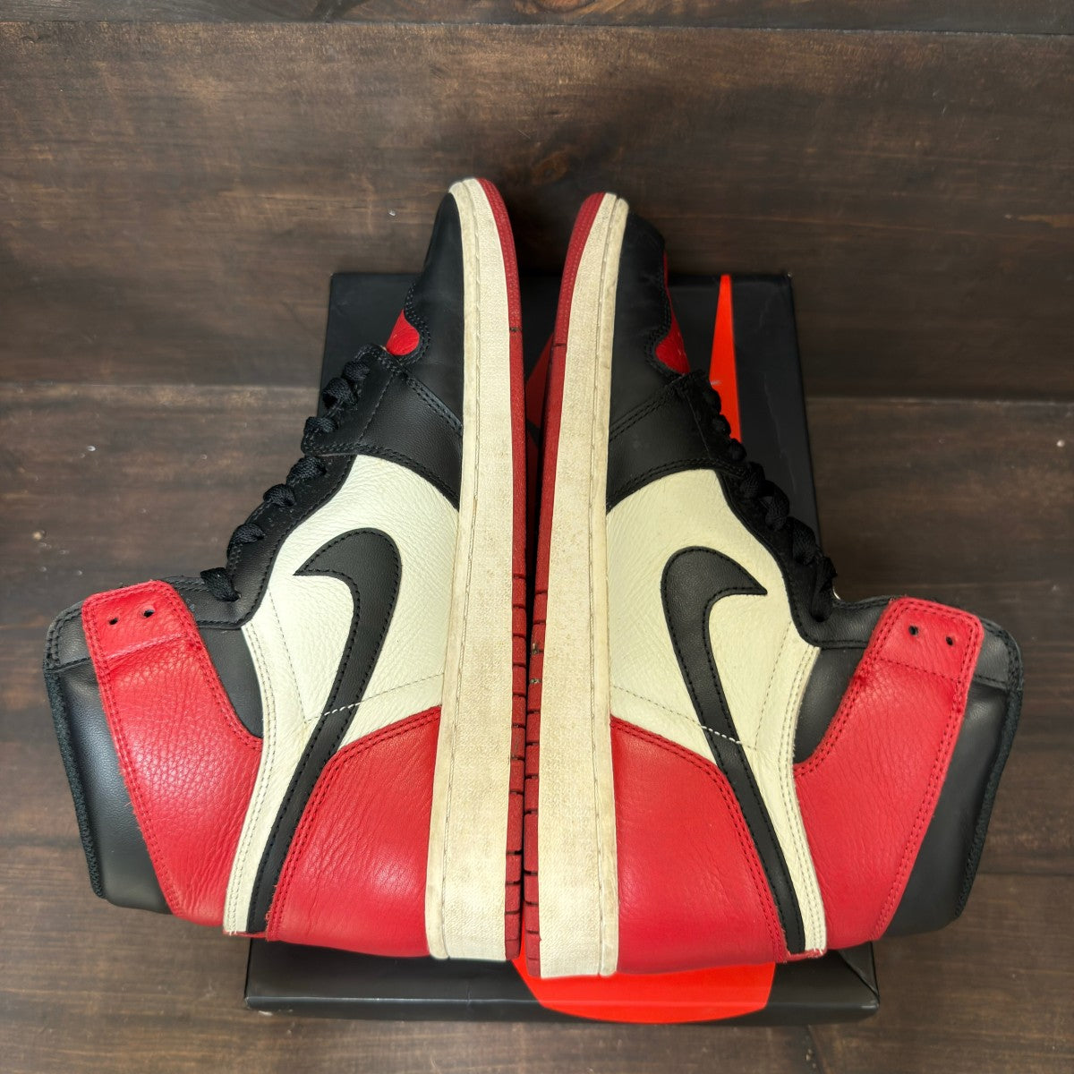 Jordan 1 Retro High Bred Toe Size 12 (Pre-Owned) - Image 5