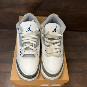 Jordan 3 Retro Midnight Navy (GS) Size 7Y (Pre-Owned) - tag