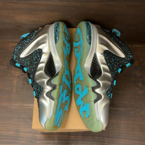 Nike Barkley Posite Max Metallic Silver Gamma Blue Size 13 (Pre-Owned) - Image 4