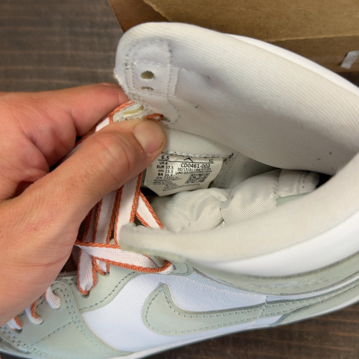 Jordan 1 Retro High OG Seafoam (Women's) Size 6.5W (Pre-Owned) - Image 7