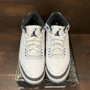 Jordan 3 Retro Dark Iris Size 9.5 (Pre-Owned) - tag