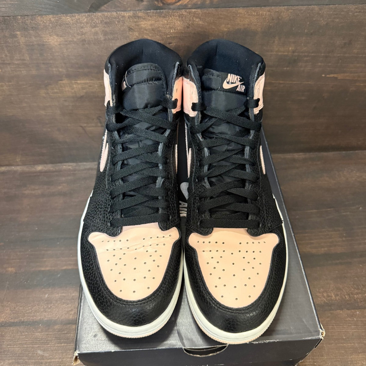 Jordan 1 Retro High Black Crimson Tint Size 14 (Pre-Owned) - Image 2