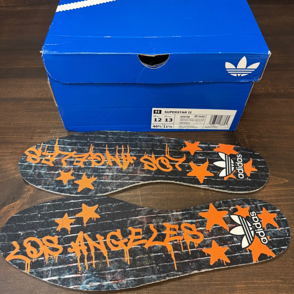 adidas Superstar II Los Angeles Qias Omar Size 12 (Pre-Owned) - Image 7