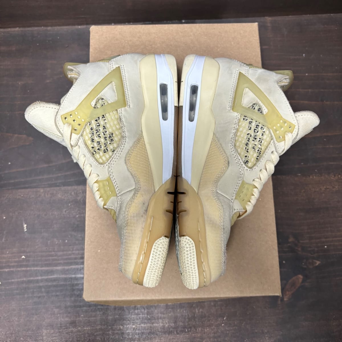 Jordan 4 Retro Off-White Sail (Women's) Size 7W (Pre-Owned) - tag