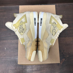 Jordan 4 Retro Off-White Sail (Women's) Size 7W (Pre-Owned) - tag