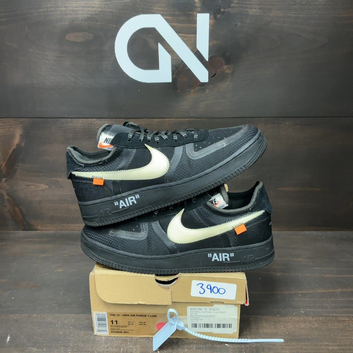 Nike Air Force 1 Low Off-White Black White - Image 1