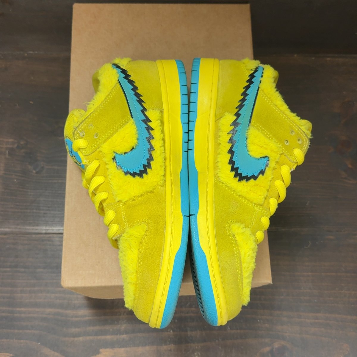 Nike SB Dunk Low Grateful Dead Bears Opti Yellow Size 8 (Pre-Owned) - aux
