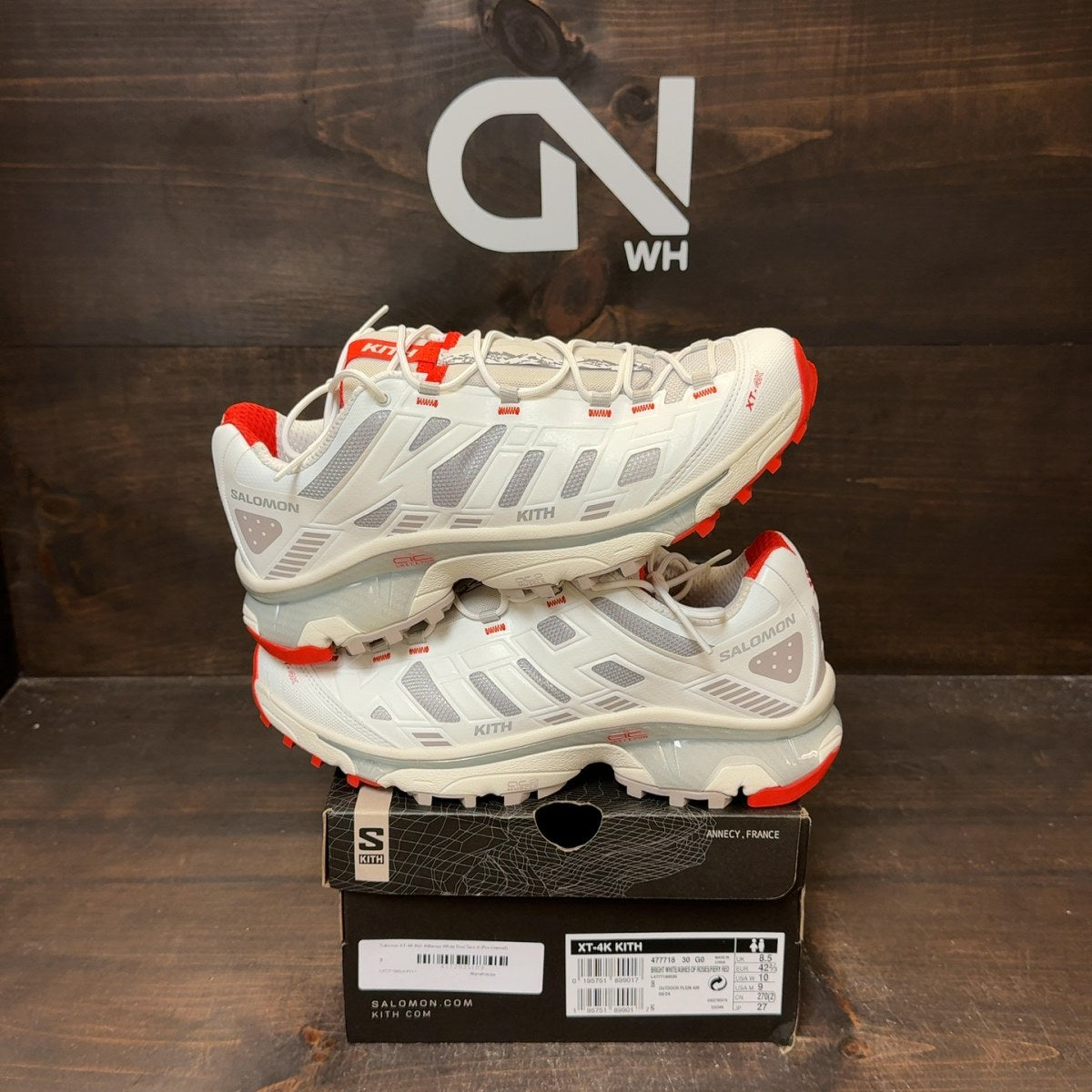 Salomon XT-4K Kith Kithmas White Red - Image 1