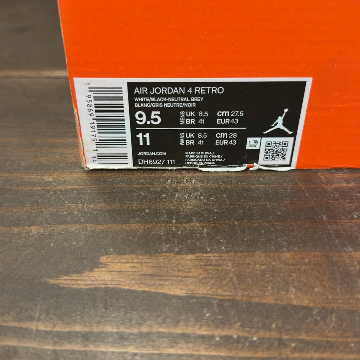 Jordan 4 Retro Military Black Size 9.5 (Pre-Owned) - aux