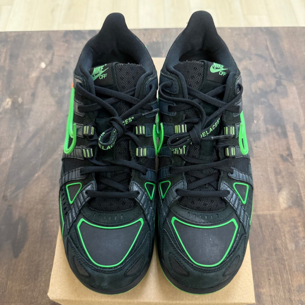 Nike Air Rubber Dunk Off-White Green Strike Size 11.5 (Pre-Owned) - Image 5