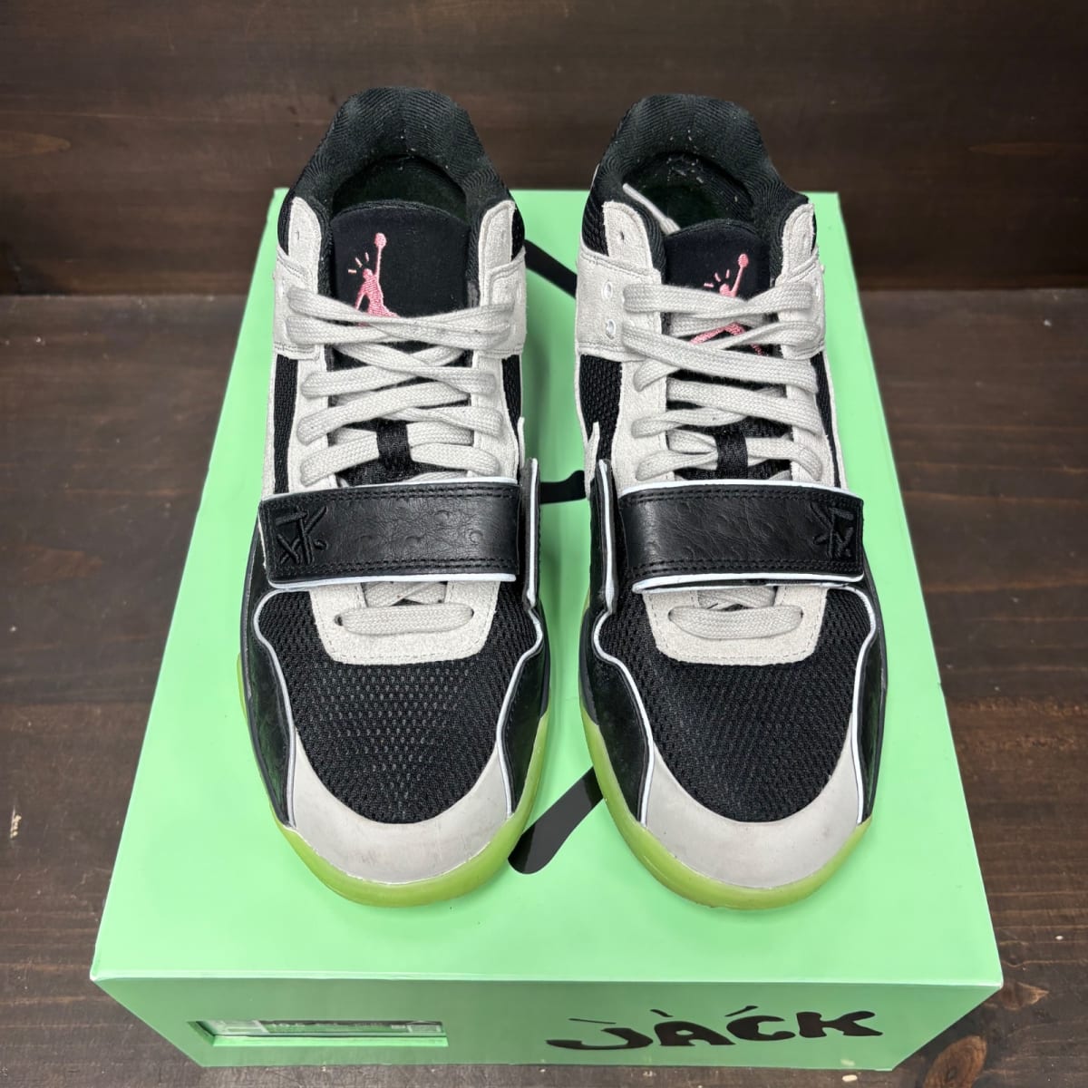 Jordan Jumpman Jack TR Travis Scott x Chase B Black Night Silver Size 9 (Pre-Owned) - side